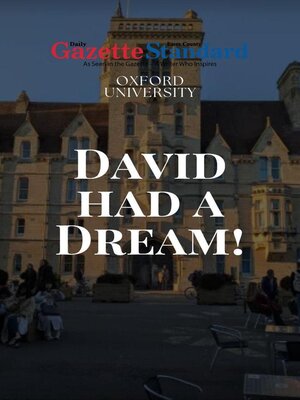 cover image of David Had a Dream!